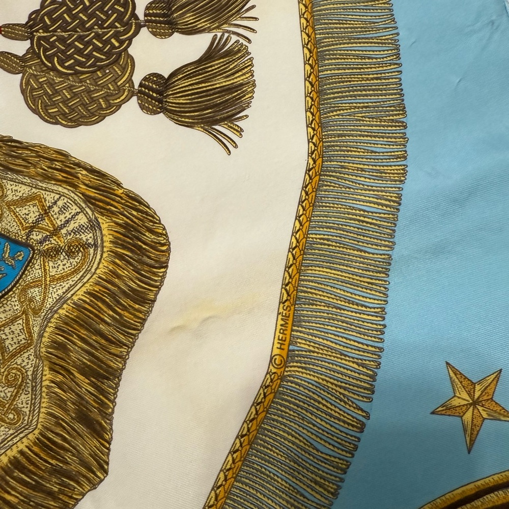 Hermes Poste and Cavalerie silk scarf - Picture 5 of 8